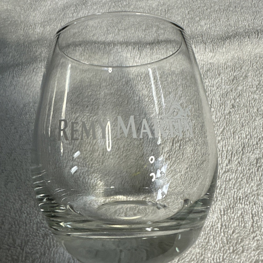 Remy Martin Cognac Stemless Snifter Glass 4" Tall